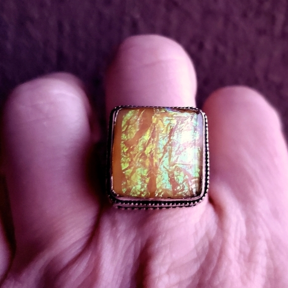 ***Sale*** New Triplet Opal 925 Silver Ring. - Picture 11 of 16